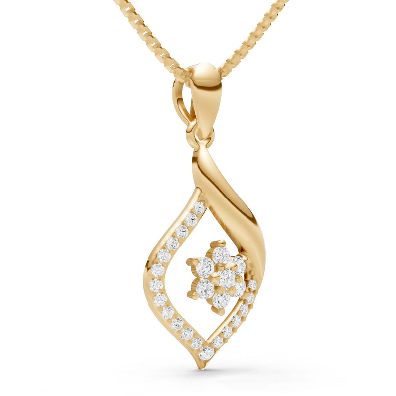 Diamond Almond Bloom Radiance Pendant