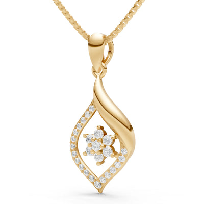 Diamond Almond Bloom Radiance Pendant