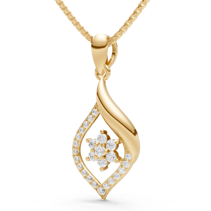 Diamond Almond Bloom Radiance Pendant
