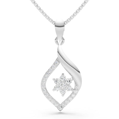Diamond Almond Bloom Radiance Pendant