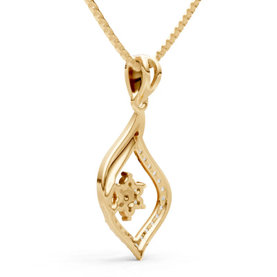 Citrine Almond Bloom Radiance Pendant