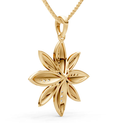 Star Multi Petal Sparkle Pendant