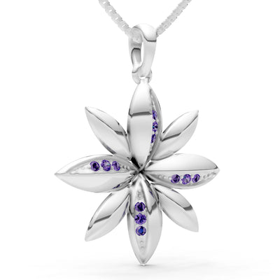 Star Multi Petal Sparkle Pendant