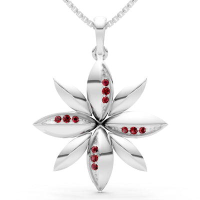Star Multi Petal Sparkle Pendant