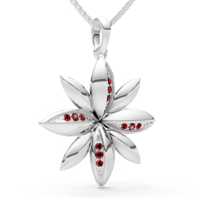 Star Multi Petal Sparkle Pendant