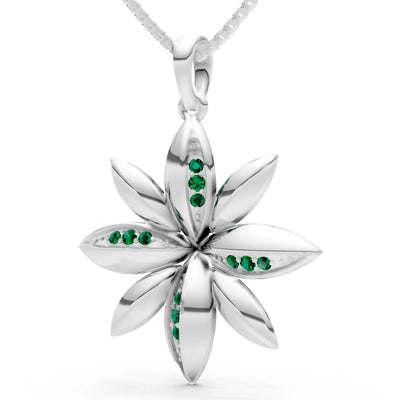 Star Multi Petal Sparkle Pendant