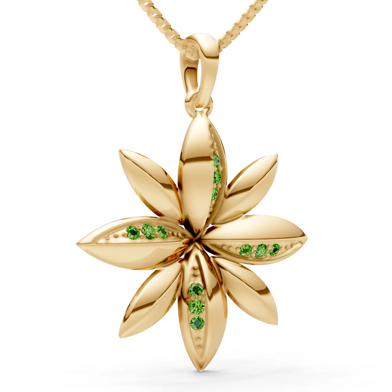 Star Multi Petal Sparkle Pendant