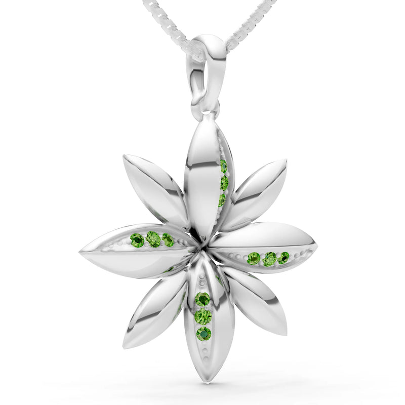 Star Multi Petal Sparkle Pendant