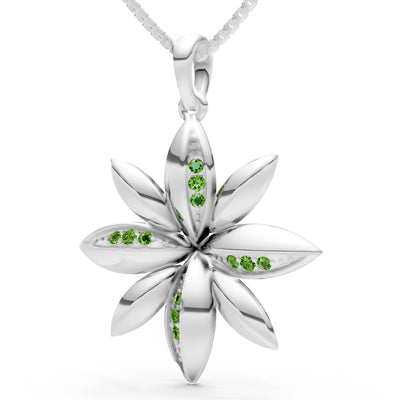 Star Multi Petal Sparkle Pendant