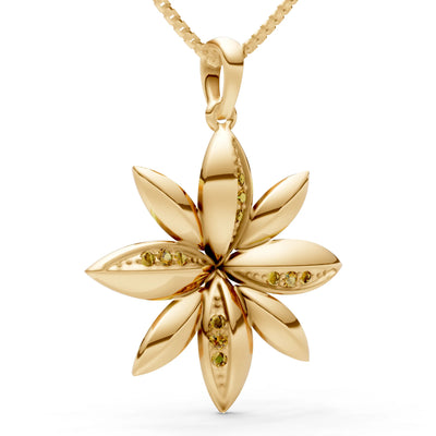 Star Multi Petal Sparkle Pendant
