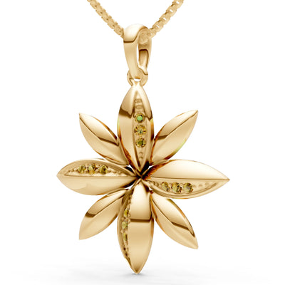 Star Multi Petal Sparkle Pendant
