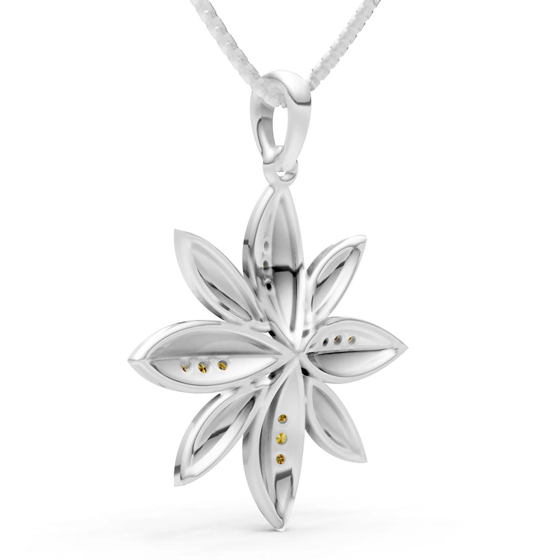 Star Multi Petal Sparkle Pendant