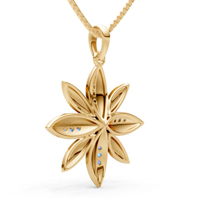 Star Multi Petal Sparkle Pendant