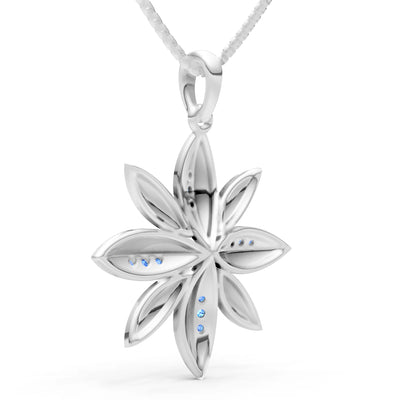 Star Multi Petal Sparkle Pendant