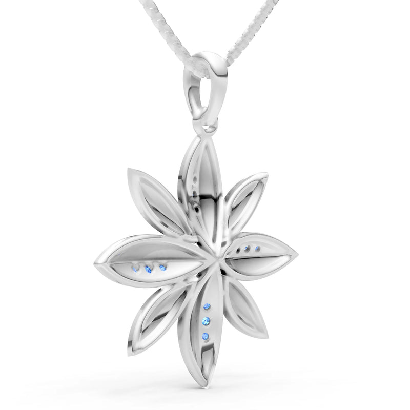 Star Multi Petal Sparkle Pendant