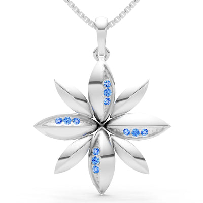 Star Multi Petal Sparkle Pendant
