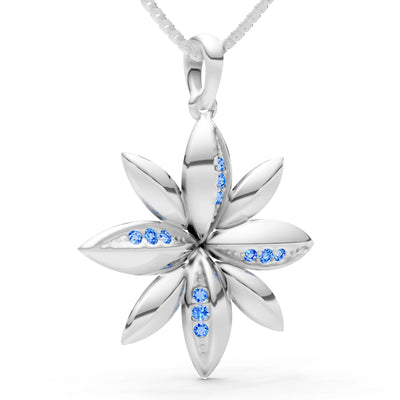 Star Multi Petal Sparkle Pendant
