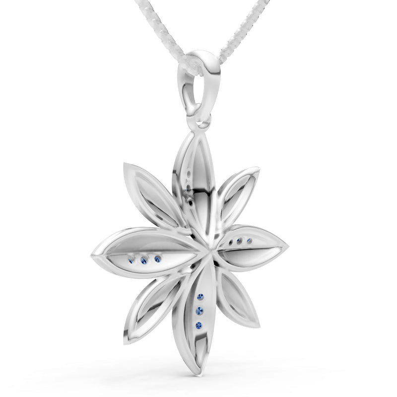 Star Multi Petal Sparkle Pendant