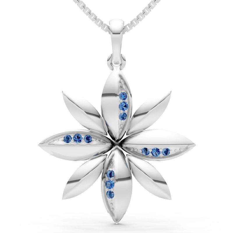 Star Multi Petal Sparkle Pendant