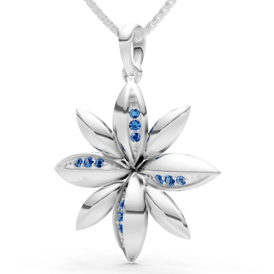 Star Multi Petal Sparkle Pendant