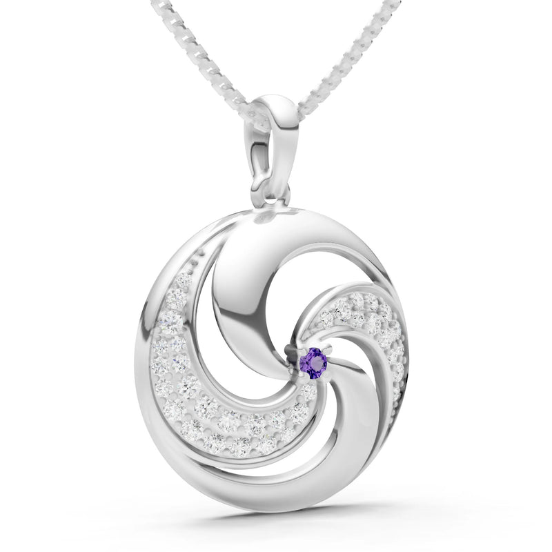 Amethyst Galaxy Motion Luminous Pendant