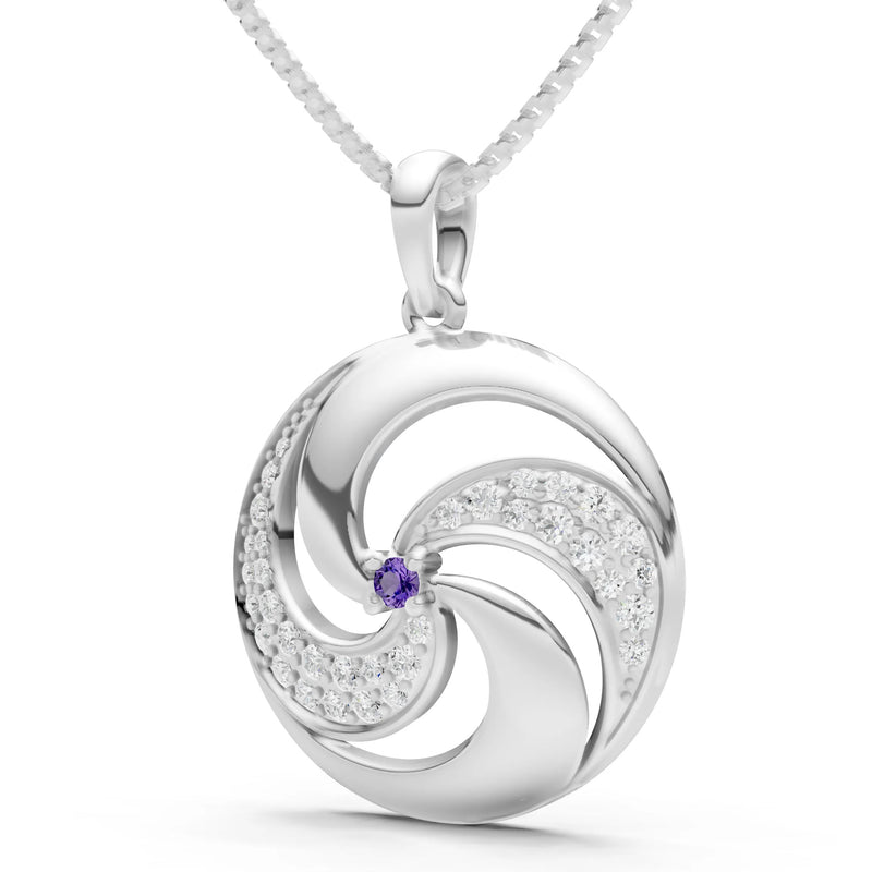 Amethyst Galaxy Motion Luminous Pendant