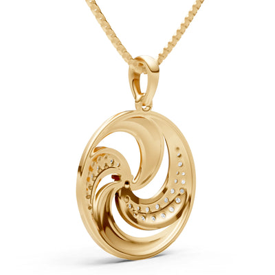 Citrine Galaxy Motion Luminous Pendant