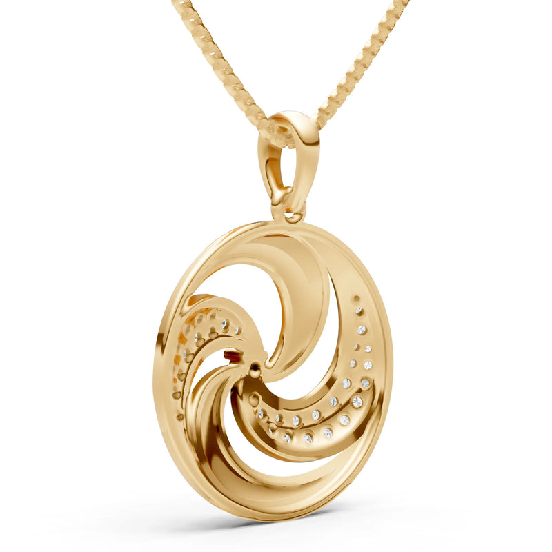 Citrine Galaxy Motion Luminous Pendant