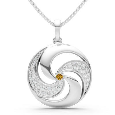 Citrine Galaxy Motion Luminous Pendant