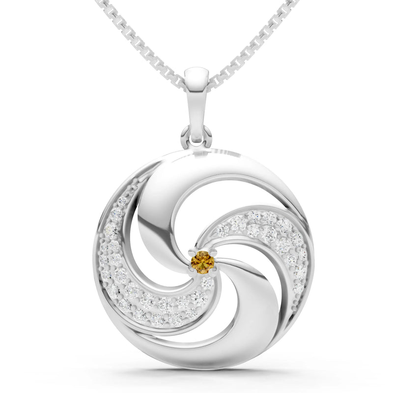 Citrine Galaxy Motion Luminous Pendant