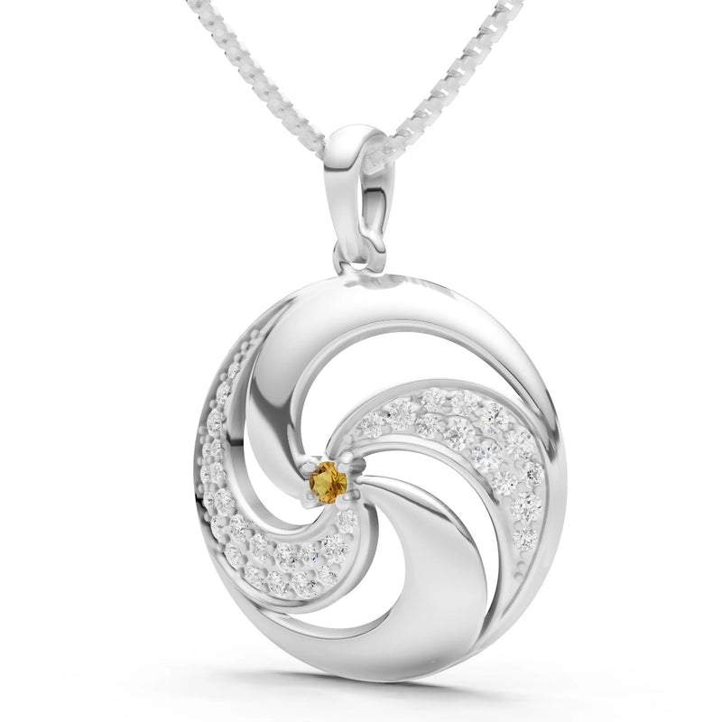 Citrine Galaxy Motion Luminous Pendant