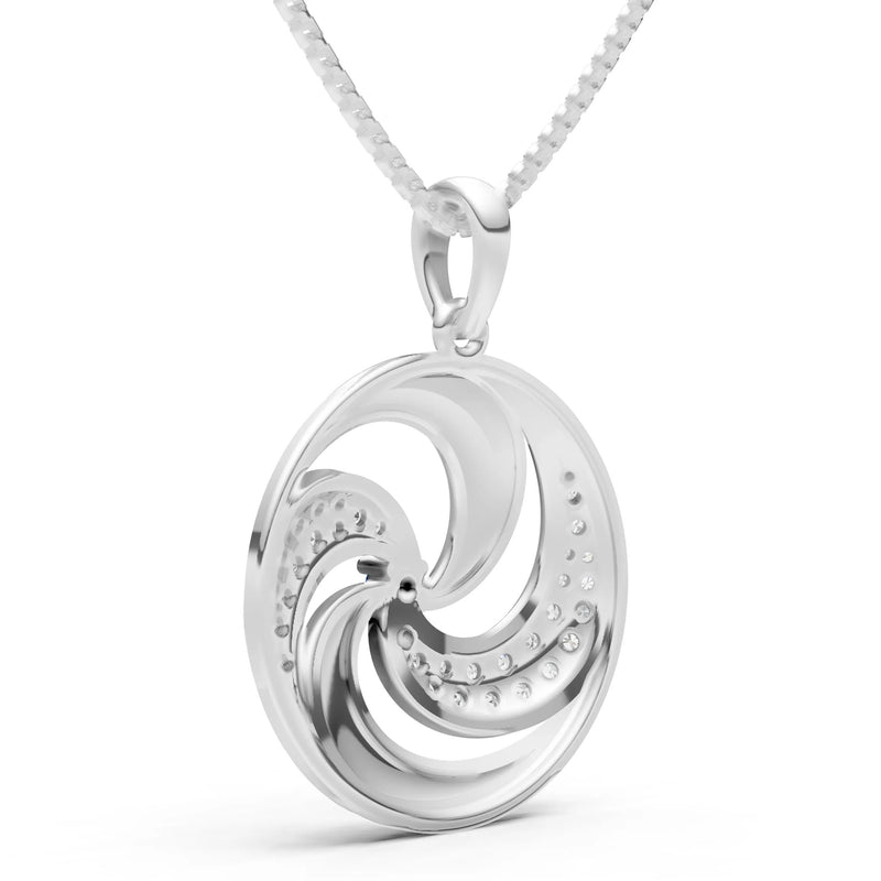 London Blue Topaz Galaxy Motion Luminous Pendant