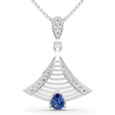 Fan Gemstone Pendant