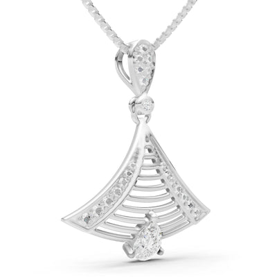 Fan Gemstone Pendant