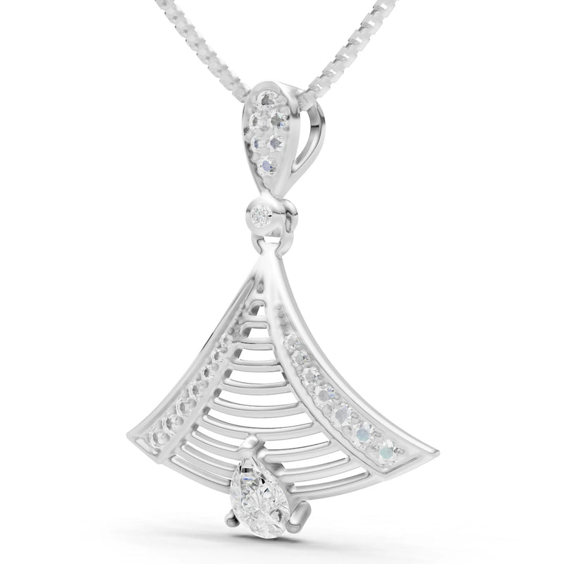 Fan Gemstone Pendant