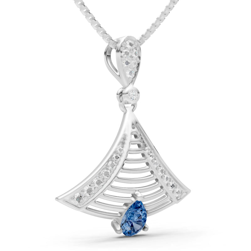 Fan Gemstone Pendant