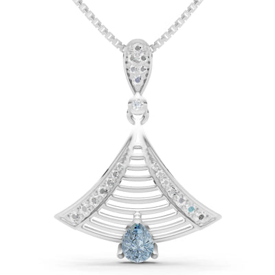 Fan Gemstone Pendant