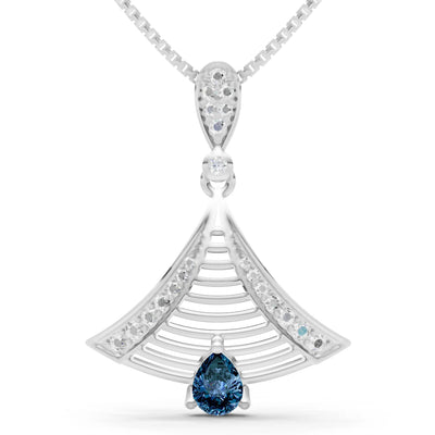 Fan Gemstone Pendant