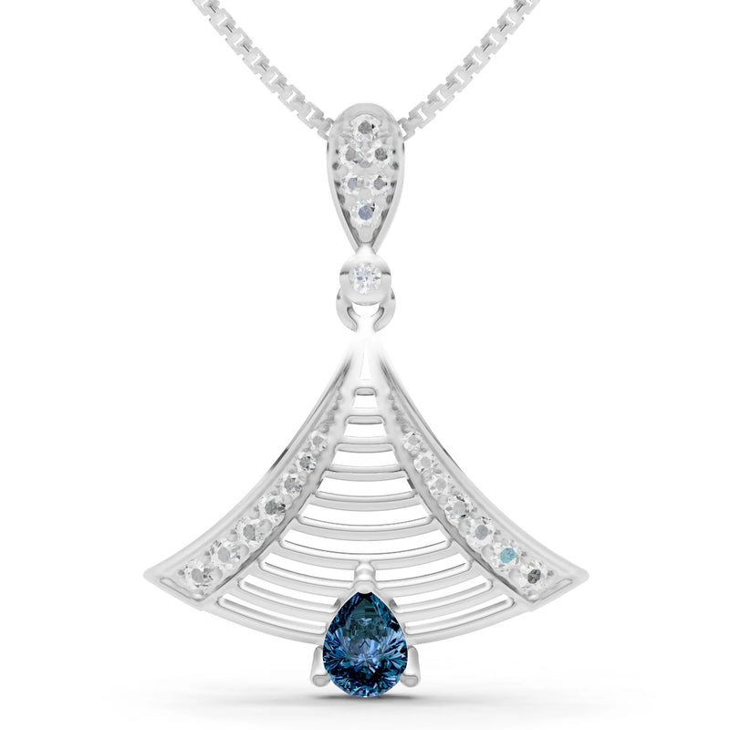 Fan Gemstone Pendant