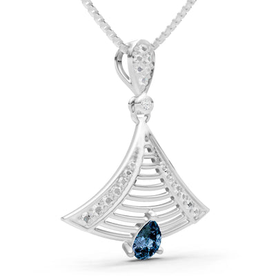 Fan Gemstone Pendant