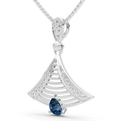 Fan Gemstone Pendant