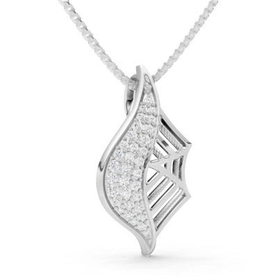 Gemstone Spiderweb Pendant