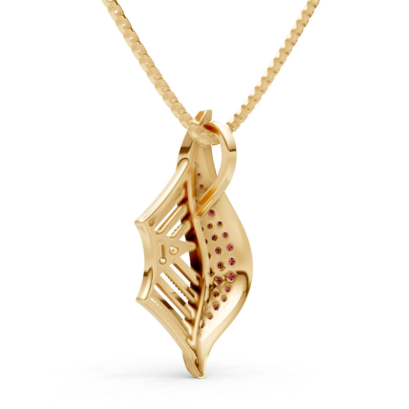 Gemstone Spiderweb Pendant