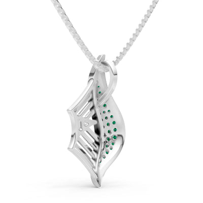 Gemstone Spiderweb Pendant