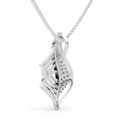 Gemstone Spiderweb Pendant