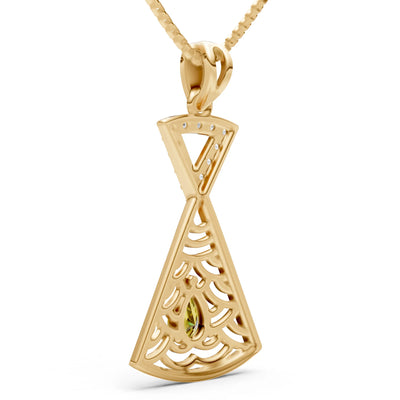 Kite Gemstone Pendant - Pear
