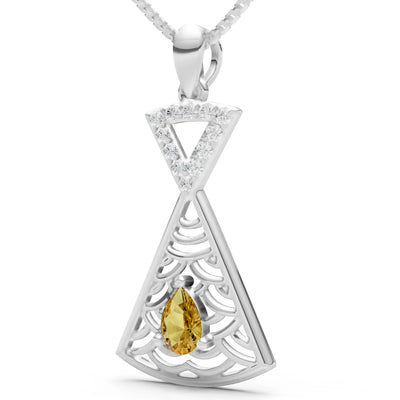 Kite Gemstone Pendant - Pear