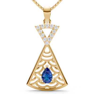 Kite Gemstone Pendant - Pear