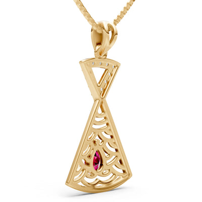 Kite Gemstone Pendant - Pear