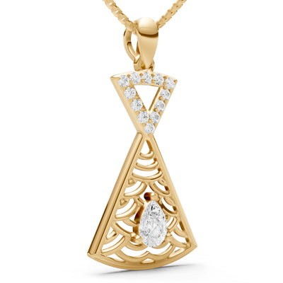 Kite Gemstone Pendant - Pear